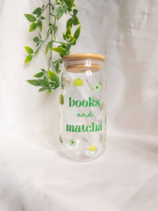 Books & Matcha Drinkglas